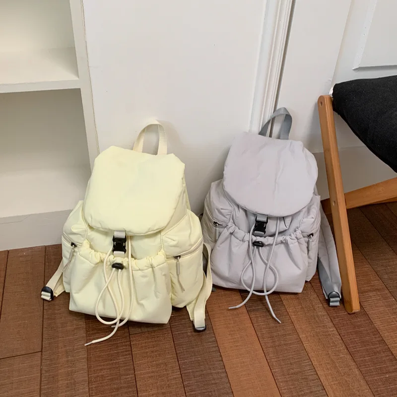 Lightweight Backpack for Women, Daily Casual Daypack for Commuting Daypack soft Cream puff, Shopping, Short Trips and Outdoor