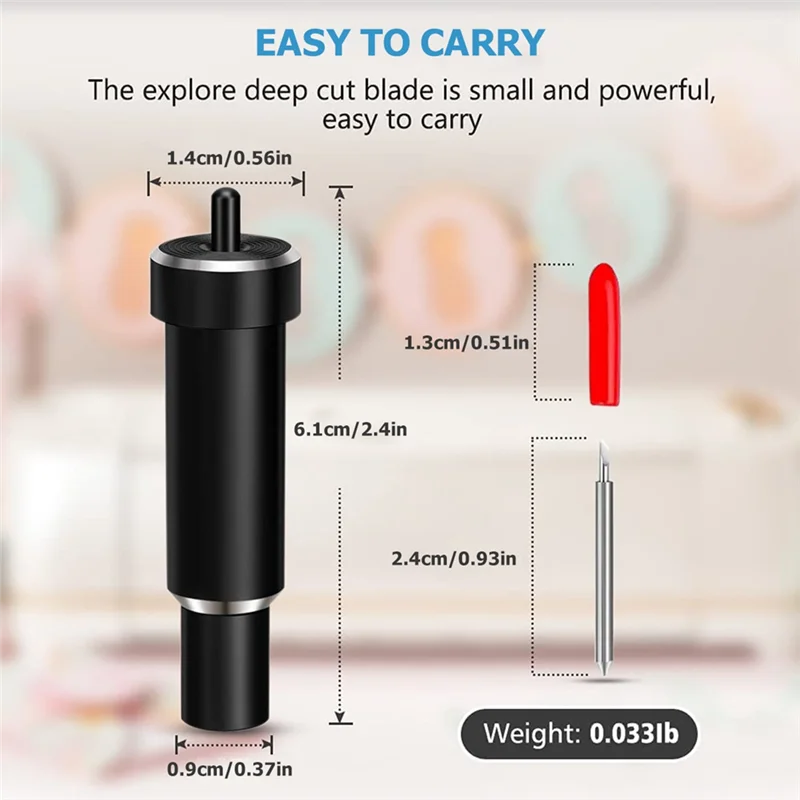 Lame AB06 per Cricut Explore 3/Air 2/Air/One/ Cricut Maker 3/Maker Custodia robusta Lame per plotter da 30/45/60 gradi