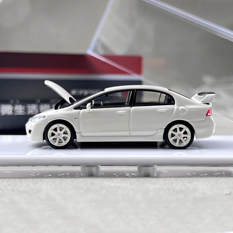 Diecast Originele Schaal 1:64 Civic Type R FD2 Simulatie Legering Model Auto Ornament Statische Display Collectible Toy Gift Souvenir