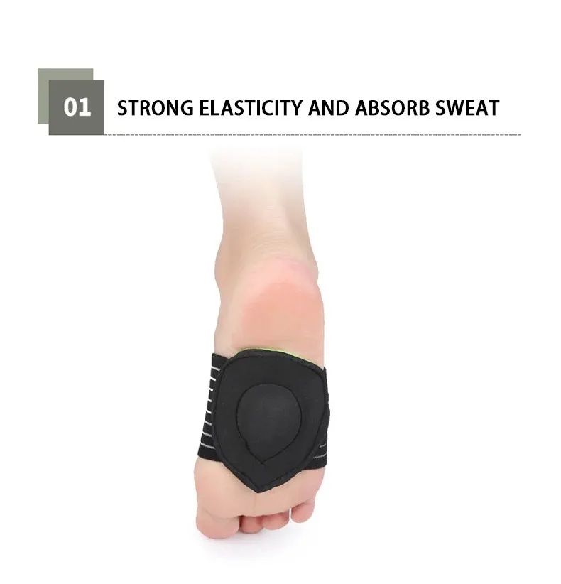 Orthopädische Einlegesohle für Plattfüße, Gewölbestütze für Damen und Herren, Halbe Schuheinlagen, Fußpflege-Zubehör, Schuhpolster, Orthopädische Einlagen – Detail 3