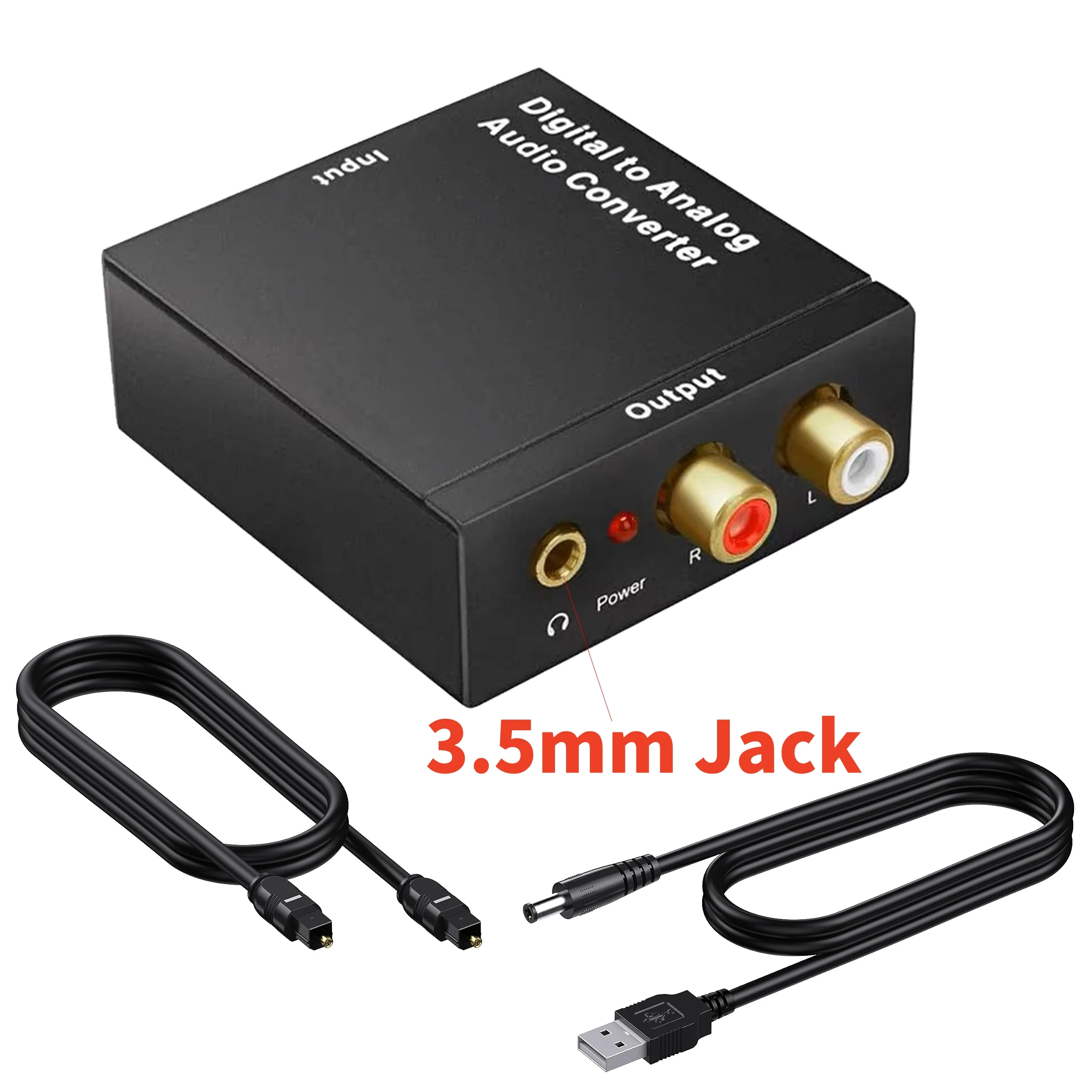 Digital To Analog Audio Converter Digital In to Analog Out For RCA SPDIF Digital Audio Decoder Amplifier