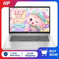 Hp Notebook 17.3" Fhd Business Laptop, Amd Ryzen 5 7430U, up to 32Gb Ram, 2Tb Ssd, Amd Radeon Graphics, Wi-Fi 6, Windows 11 Home, Natural Silver