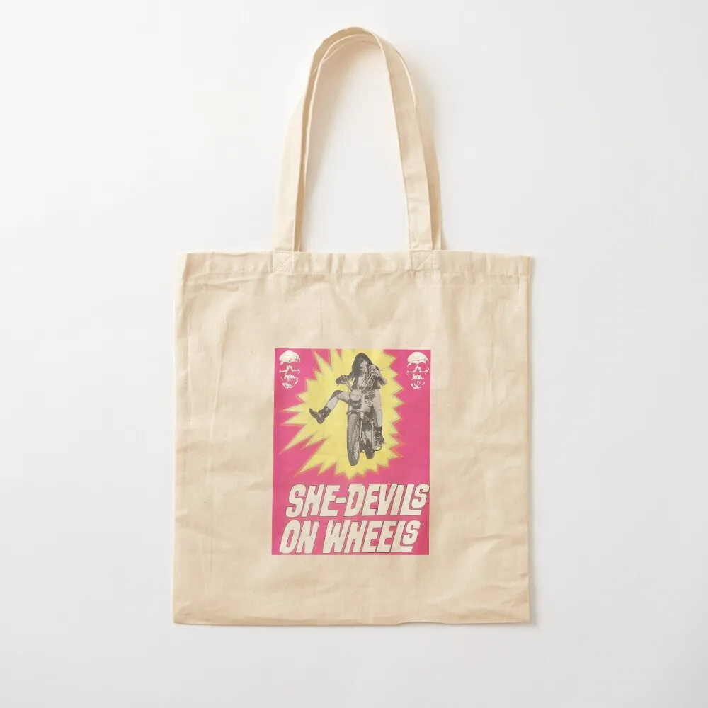 She-Devils on Wheels Tote Bag tote bag screen tote bags aesthetic great bag