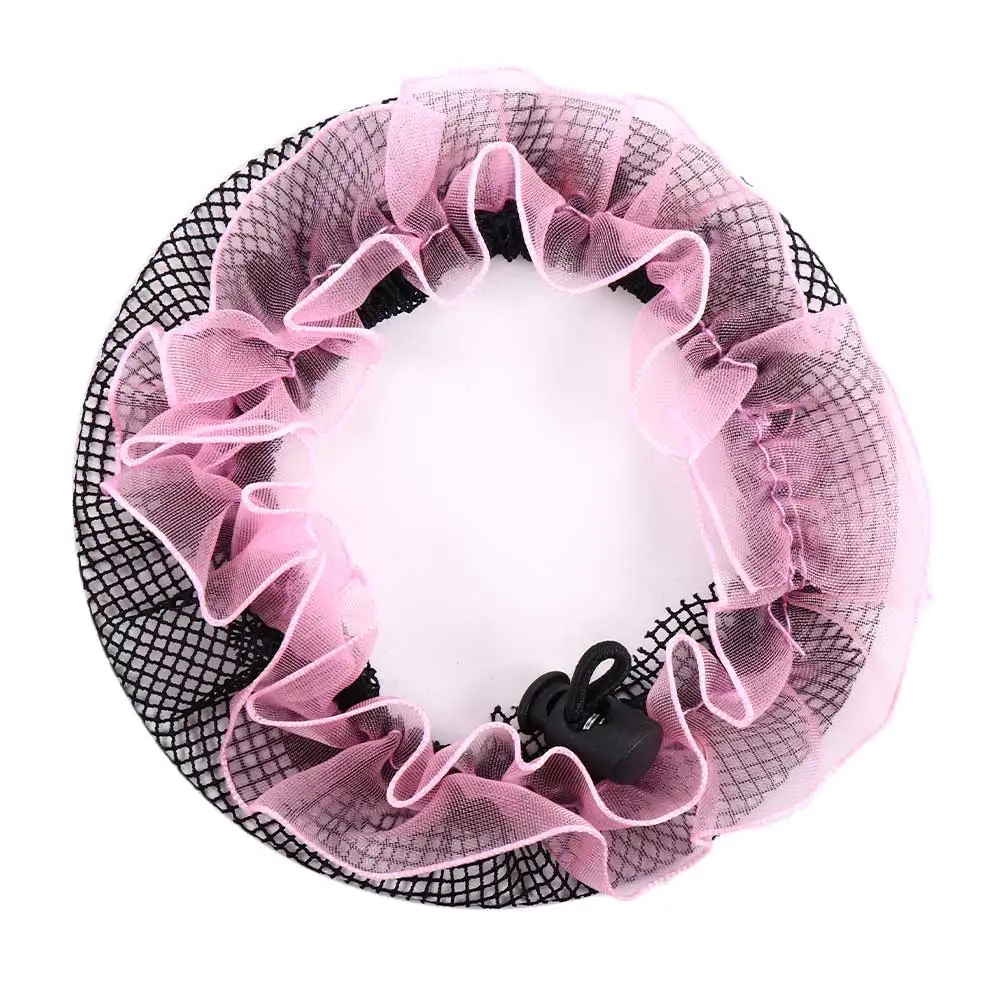Elegant For Women Hairbands Lace Elastic Hollow Hair Holder Ballet Bun Hair Nets Ponytail Holder Girls Drawstring Snoods