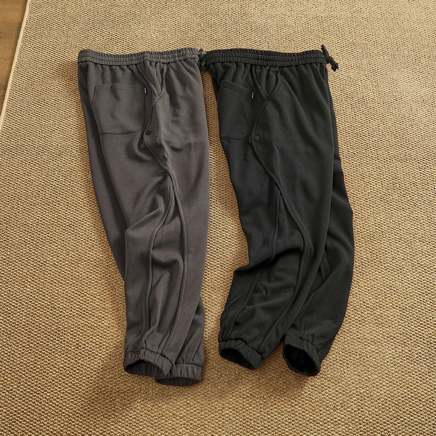 

3D spliced vertical tailoring sports pants for men, high-quality casual pants with snap buttons on the lining