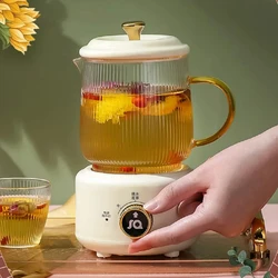 600ml Multifunctional Health Pot Portable 2 Gear Temperature Adjust Flower Teapot Office Electric Stew Cup Keep Warm Kettle 220V