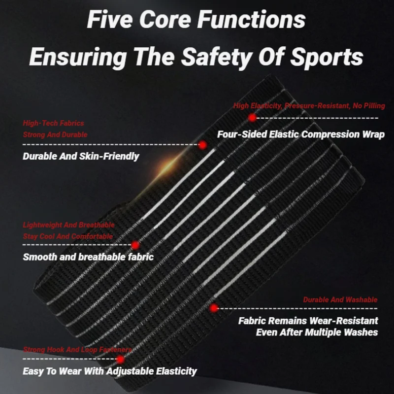Adjustable Elastic Bandage Hand Sport Wristband Gym Support Wrist Brace Wrap Carpal Tunnel Sports Fitness Bracers Strap Stretchy