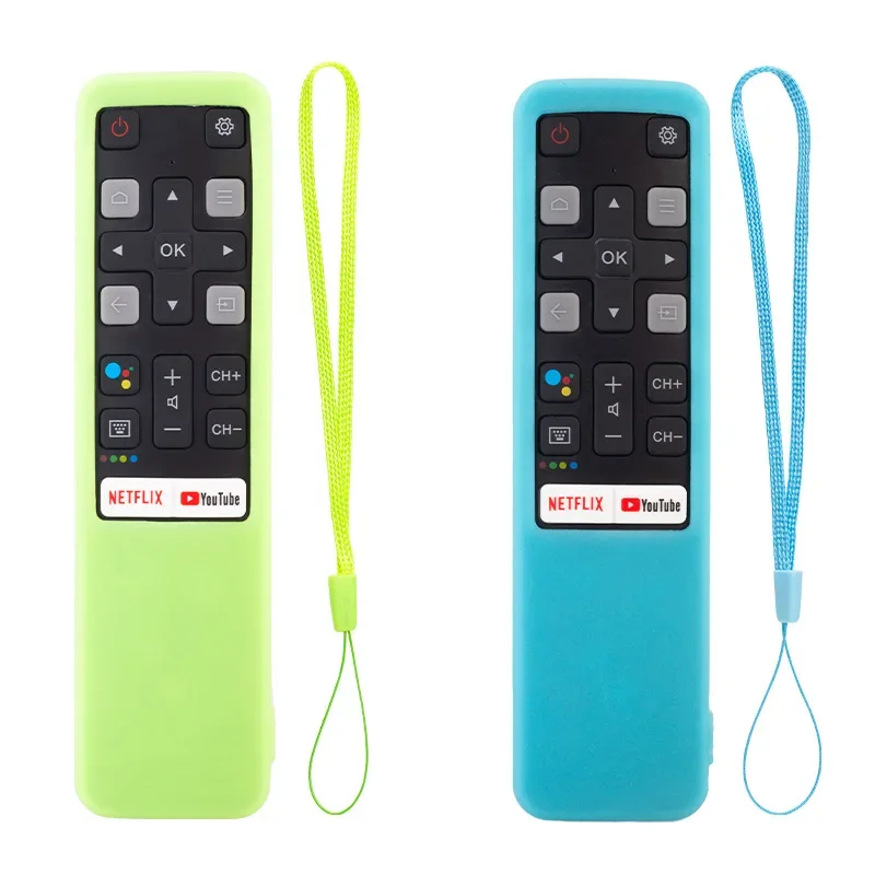 Voice TV Silicone Remote Control Cover RC802V FMR1 FLR1 FNR1 For TCL LCD TV 65P8S 55P8S 55EP680 50P8S 49S6800FS 49S6510FS