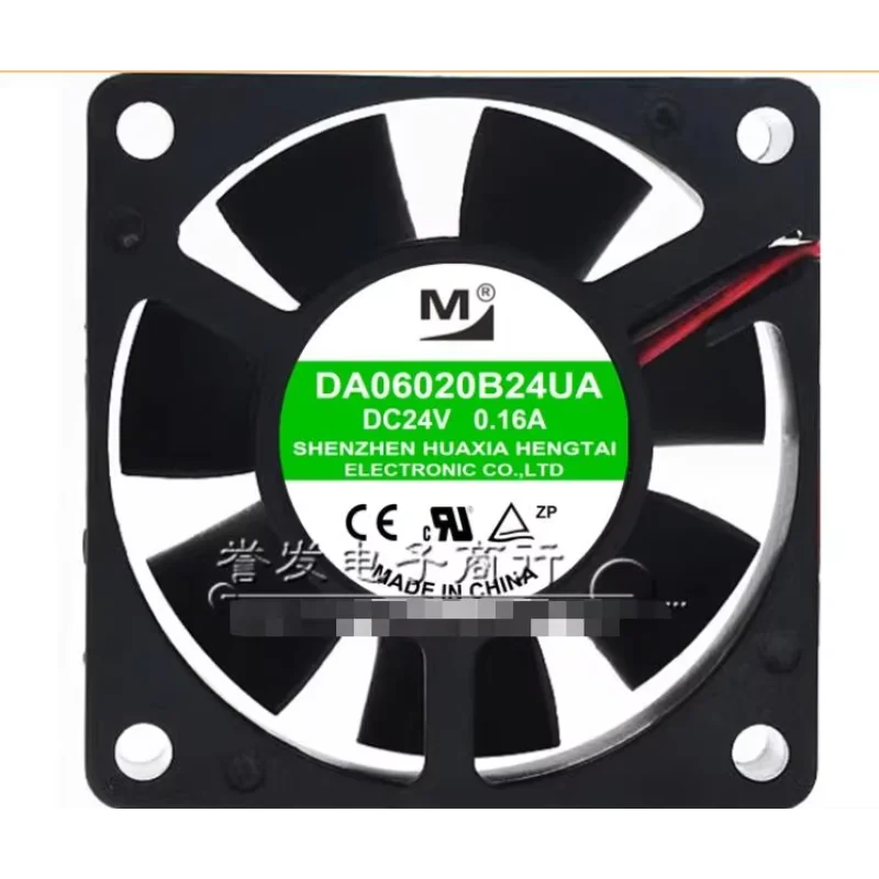 M DA06020B24UA DC 24V 0.16A 60x60x20mm 2-Wire Server Cooling Fan