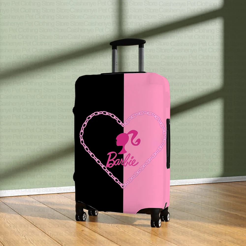 Barbie Princess Cartoon Pattern Print Fashion Girls Custom Suitcase Protective Cover 18-32 Inch Travel Accessories