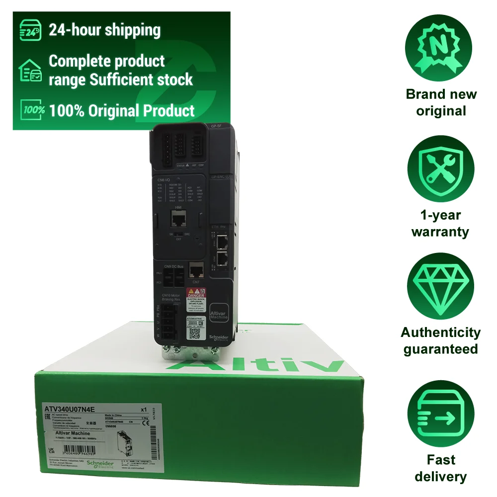Hot Sale Original Altivar 340 0.75kW Variable Frequency Inverter ATV340U07N4E VFD for Inverter Industrial Automation