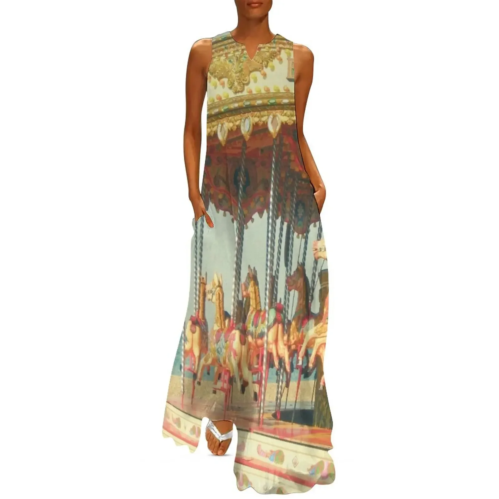 

Seaside Carousel Long Dress Dress women women's fashion dresses dress party night