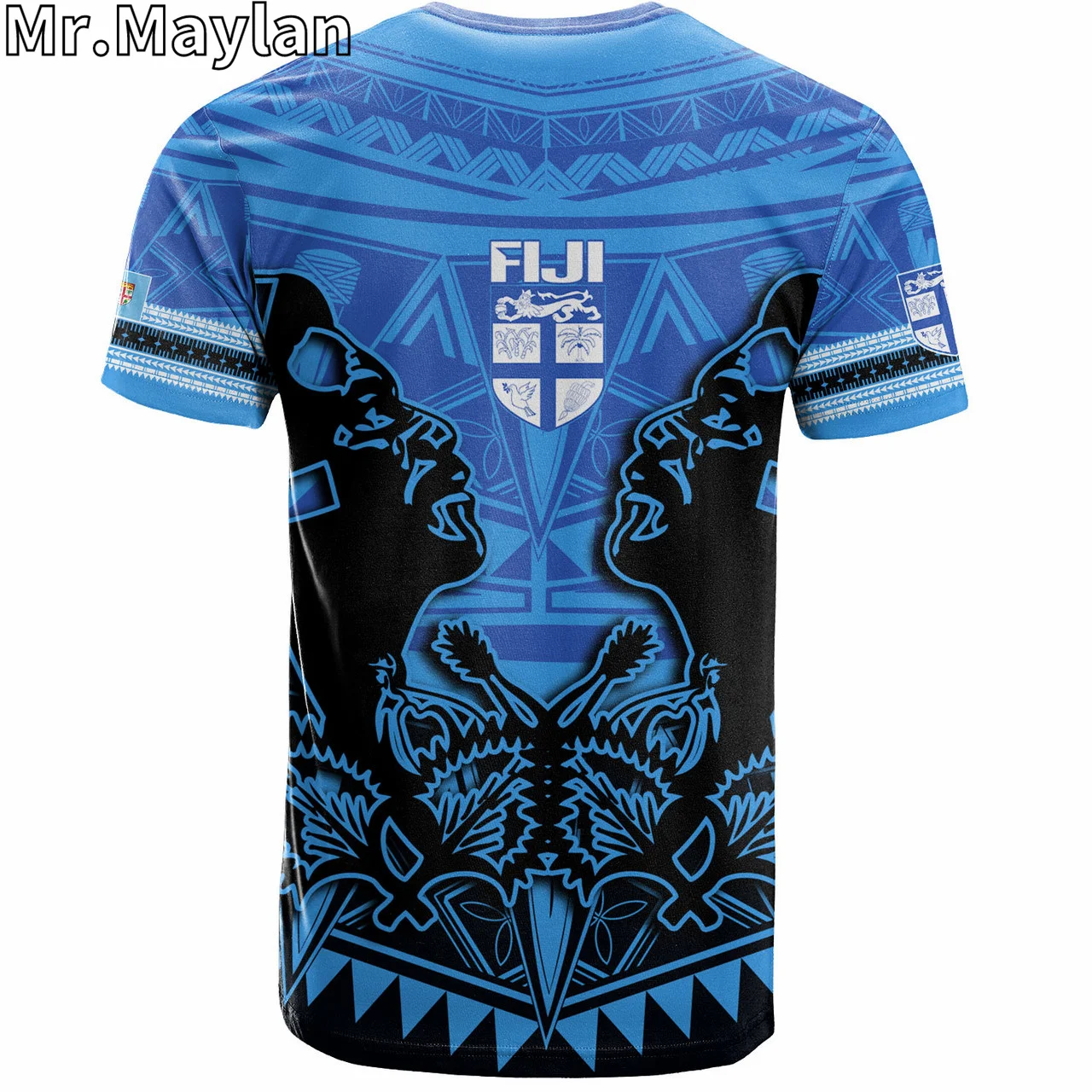 Personalised 3D Fiji Polynesian Hawaii T-Shirt Traditional Fiji Bati Masi Tapa Style Tshirt Men Women Streetwear Unisex Tee Tops