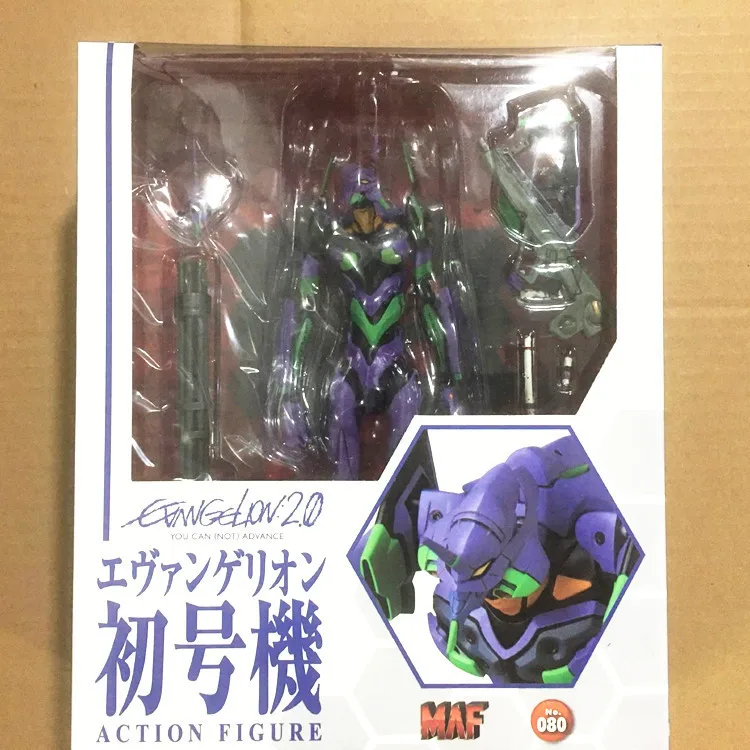 Anime EVA Maf080 EVANGELION-01 Joint mobility Action Figures PVC Model Statue Toys doll Desk Decor Collection Gifts boxed 19cm