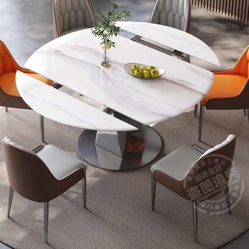 خدمة ركن طاولة الطعام استقبال بوكر مصمم الكتابة بساطتها طاولة طعام بيسترو Mesas De Jantar أثاث المنزل