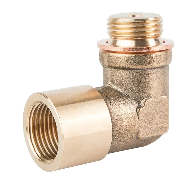 90 Degree Brass Elbow Oxygen Sensor Adapter M18x1 5 Auto Accessory