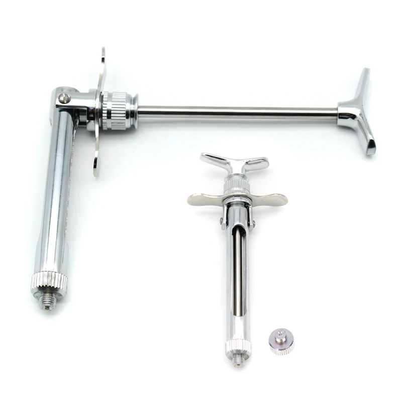 Dental Gun Syringe Press Type Syringe Surgical Instrument Anesthesia Aspirating Needle Tube Oral Surgery Stainless Steel Tool