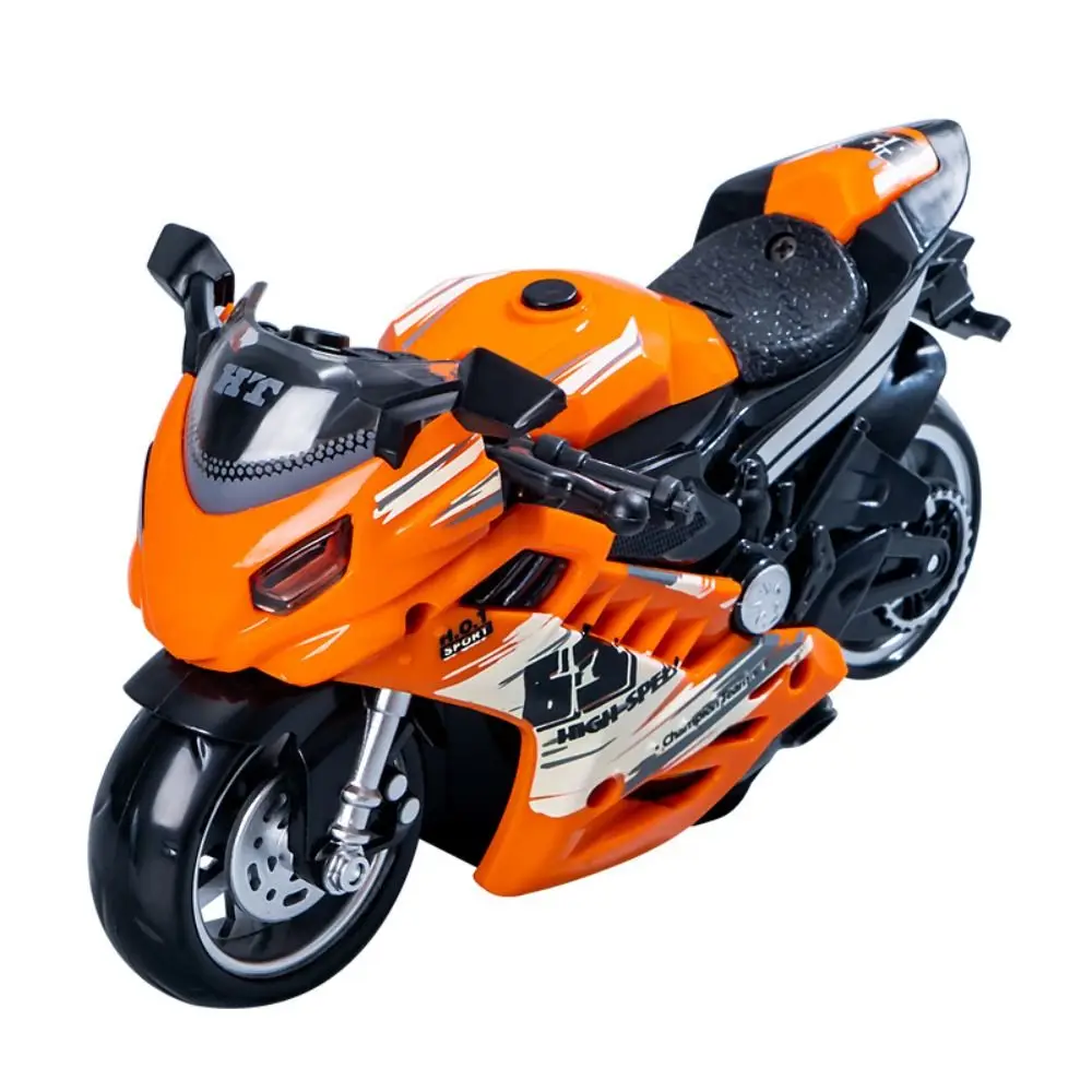 Music Motorcycle Racing Lights Sports Car Simulation Motorcycle Racing Car Model Plastic Mini Motorcycles Music