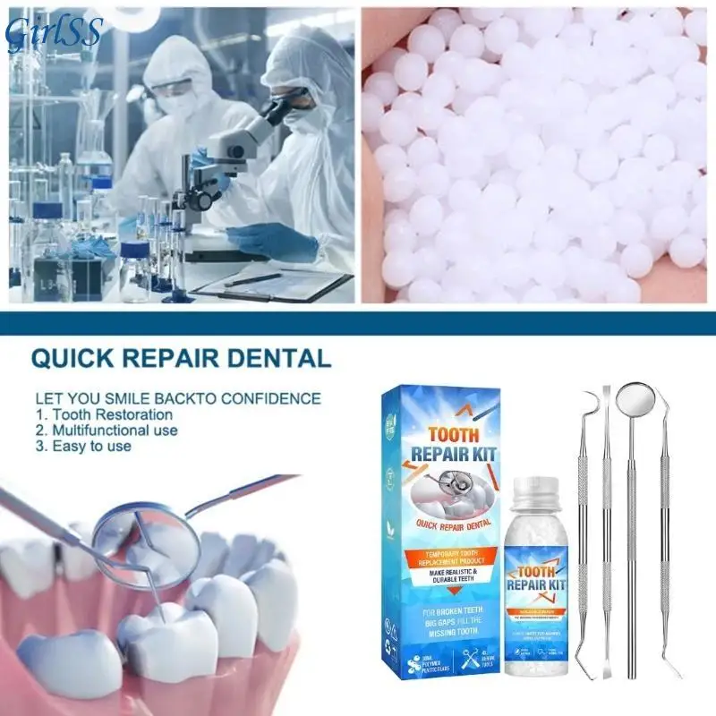 Teeth Repair Temporary Teeth Replacement Moldable False Teeth Gifts T4MB