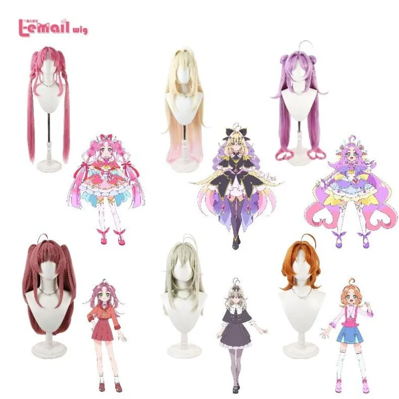 l-email-wig-detective-precure-cosplay-wig-halloween-carnival-party-props-synthetic-hair-heat-resistant-fiber-wig-cap