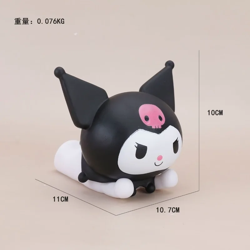 Kuromi أنيمي Kawaii سانريو الأطفال حامل هاتف لطيف الكرتون سيارة زخرفة حامل هاتف تزيين مُثبت هدايا للأطفال
