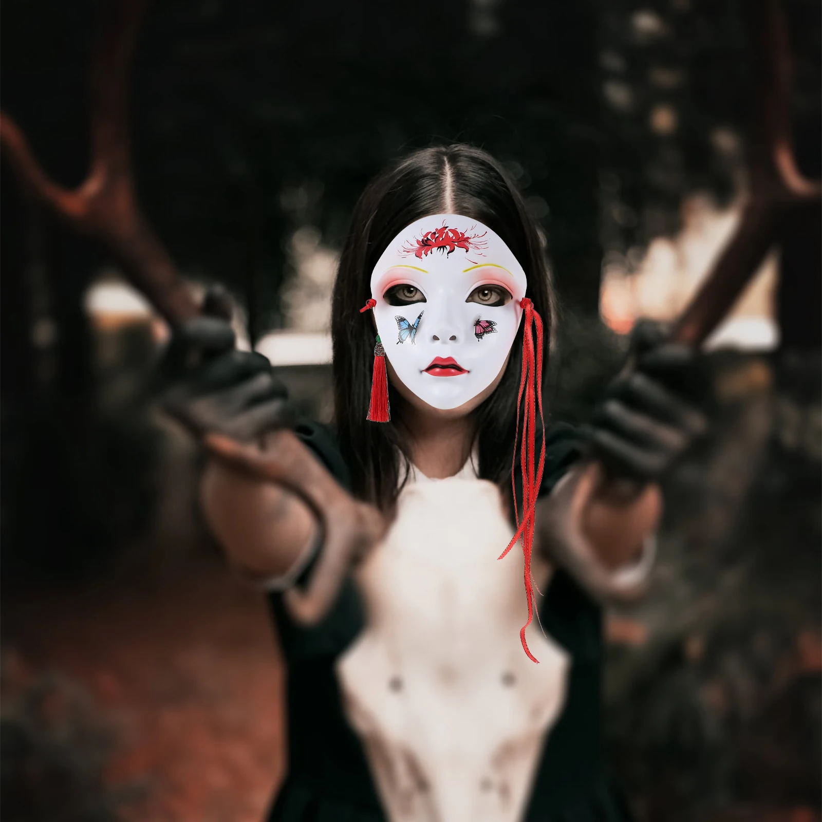 

Полнолицевой костюм на Хэллоуин для мужчин и женщин, модный костюм премиум-класса для вечеринки, красивая маска, карнавал в китайском стиле