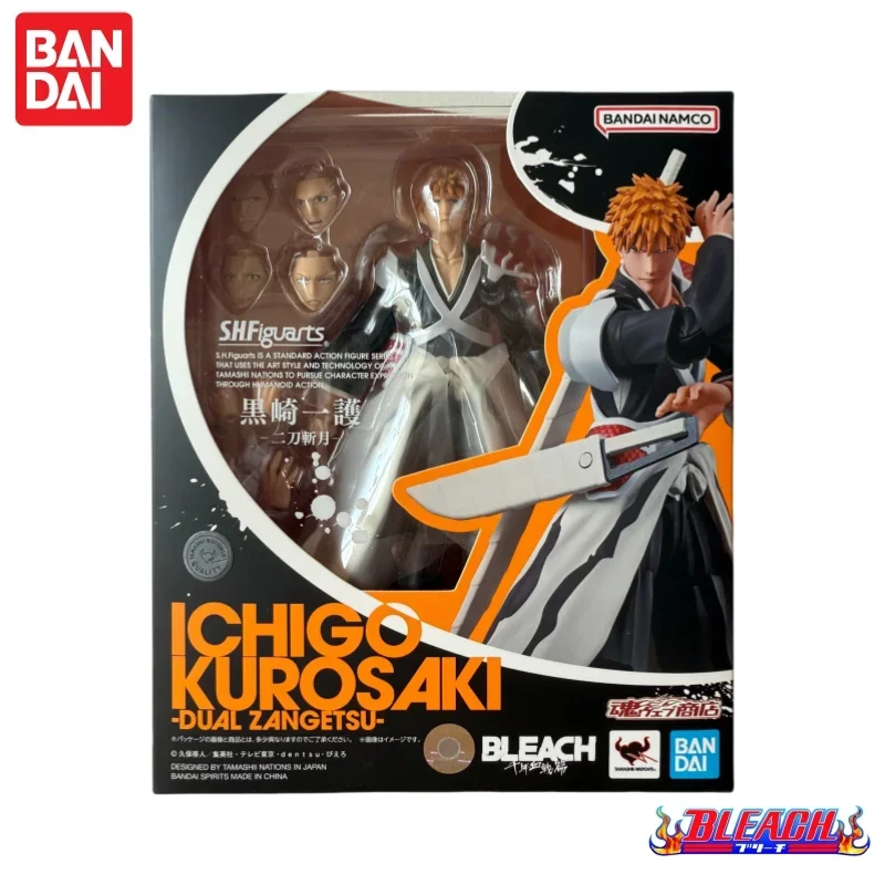 

In Stock Bandai Original Action Figure S H Figuarts Bleach Kurosaki Ichigo Model Doll Brand New Boxed Anime Action Figures Toys