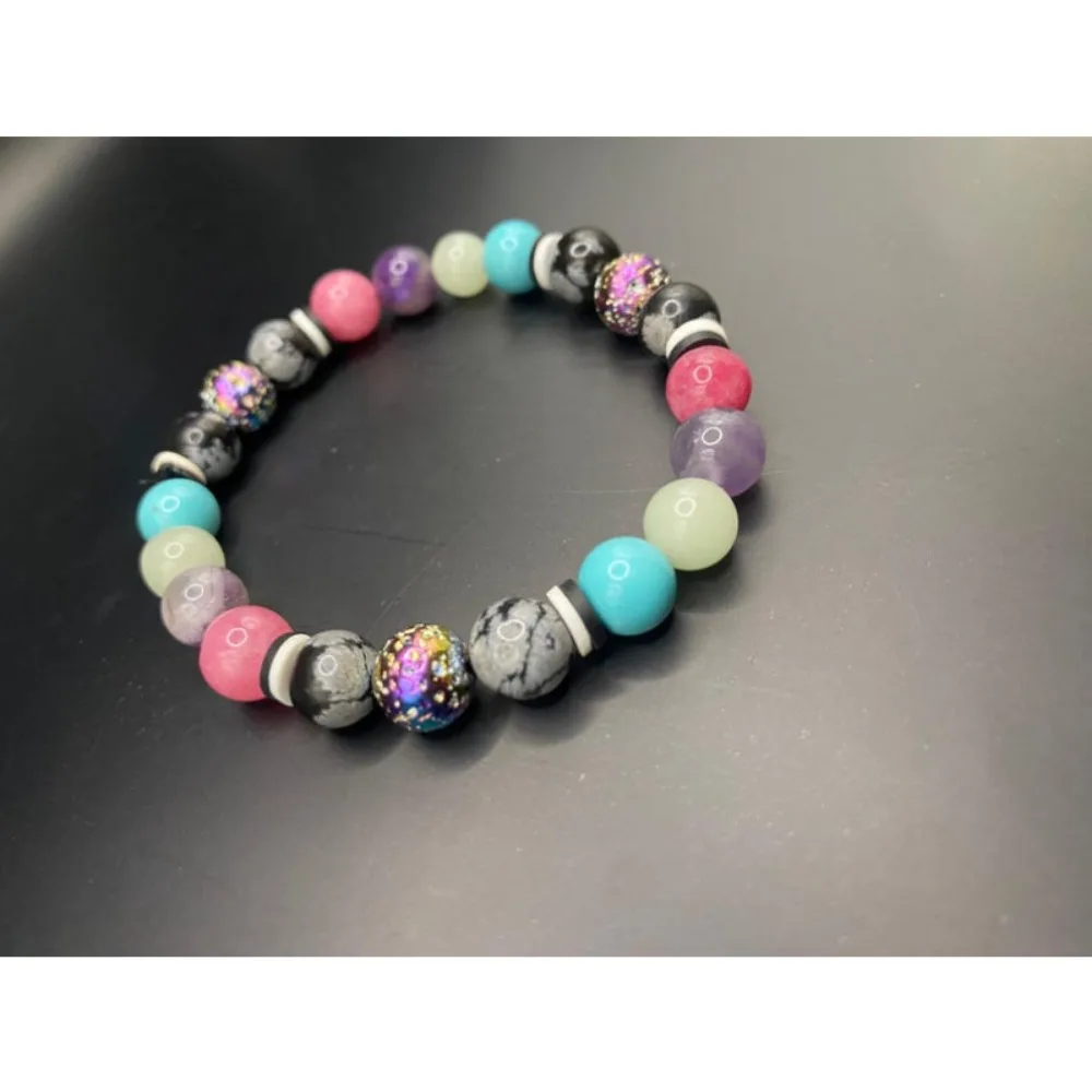 10pcs Women Boho Accossaies Friends JewelryJinx (finale Version)  Arcane  Real Crystal Bead Bracelet