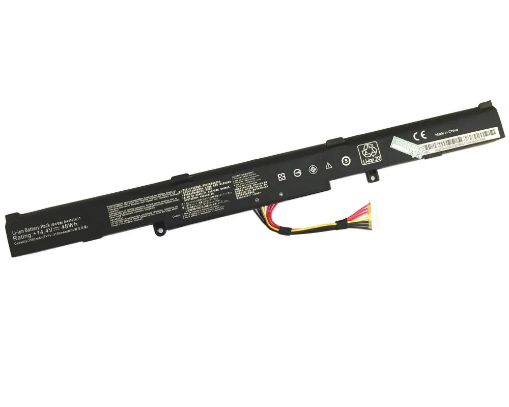 A41N1611 Laptop Battery for FX53V FX53VD ZX53VB ZX53VW ZX53VD ZX73V FZ53V FZ53VD GL553V GL553VE GL553VD GL553VW 48WH