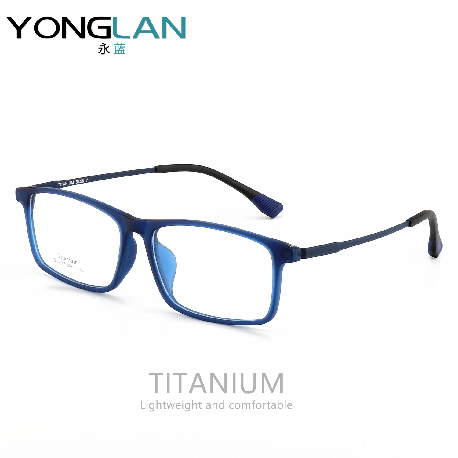 

NEW Titanium Eyeglass Frame Ultra Light Square Large Face Men's Glasses Frame Titanium Leg Optical Prescription Men's Eyewear
