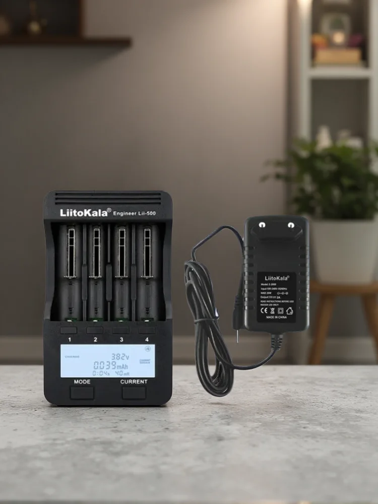 LiitoKala Lii-500 LCD Inteligentna Ładowarka do Akumulatorów AA AAA 18650 26650 16340 14500 10440 18500 Z/bez Adaptera — zdjęcie produktu 7