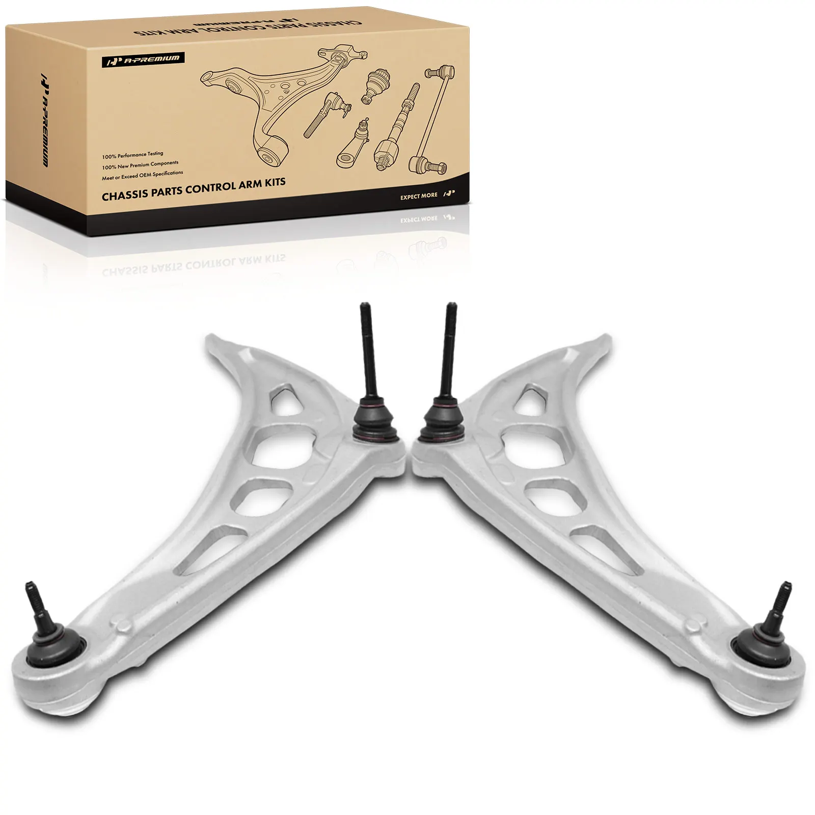 A-Premium 2x Front Front & Right Lower Control Arm for BMW 323i 328i 1999-2000 325i 330i 2001-2005 323Ci 2000 323is 1999 325Ci