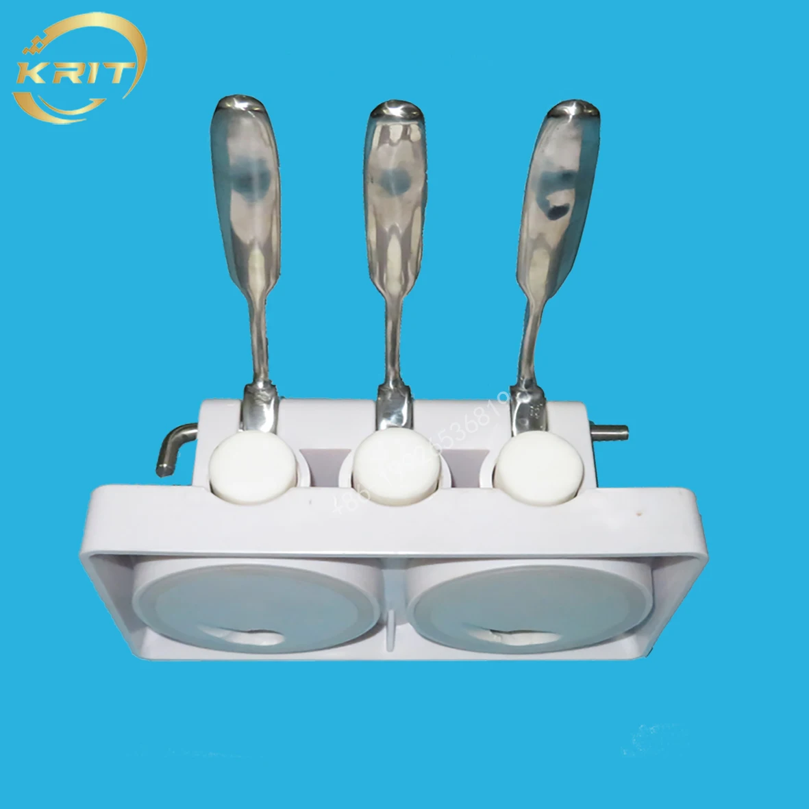 White Front Panel Face Block Spare Discharge Valve Part Replacement For Lecon And Ke Ling Ice Cream Machines With Rods Modelling