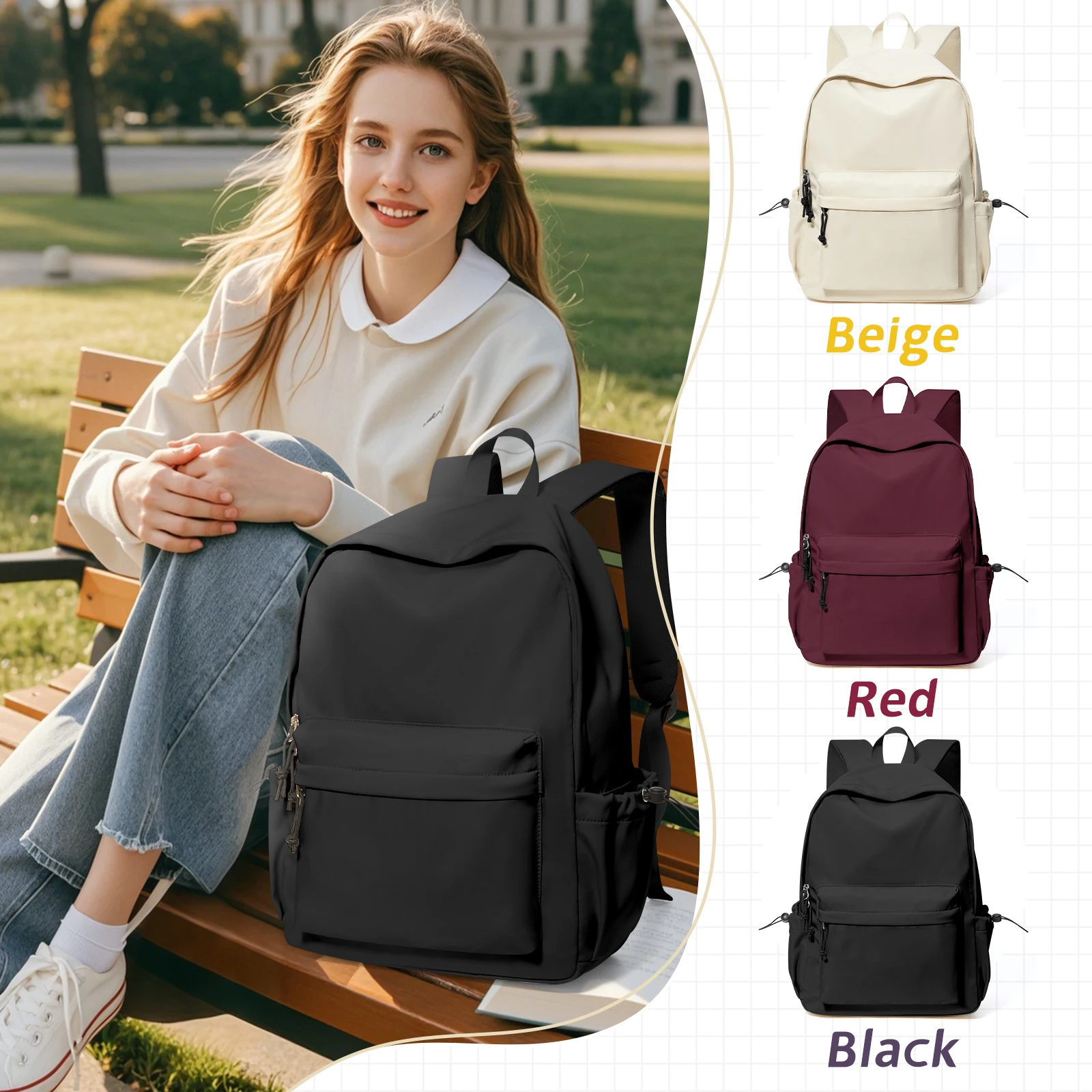 

Школьный рюкзак для девочек, рюкзак для ноутбука для женщин и мужчин, школьная сумка для девочек-подростков средней школы, сумка для книг, дорожный рюкзак