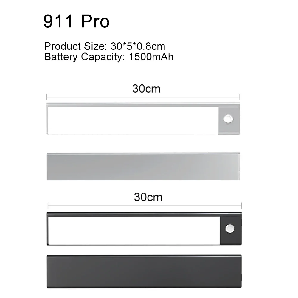 Sensor sem fio luz noturna led faixa de movimento usb recarregável rgb lâmpada decoração do quarto atmosfera luz para armário escadas