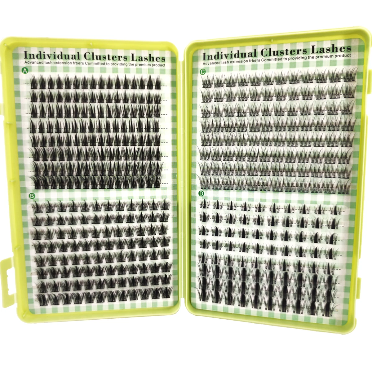 Neue 32-reihige 512-Cluster-Mix-DIY-Wimpernverlängerung, wiederverwendbare Wimperncluster, natürlicher Manga-Look, natürliche Wimpern – Detail 2