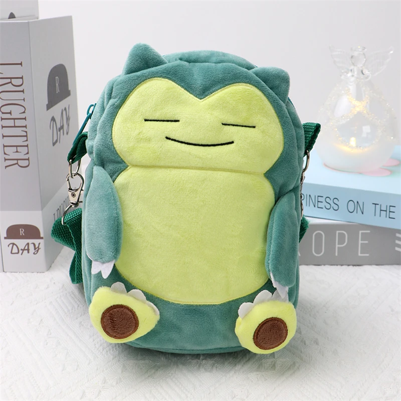 Pokemon Mimikyu Eevee Snorlax Charmander Plush Shoulder Bag Toys Kawaii Rowlet Lucario Kirby Coin Purse Soft Cute Peluche Doll