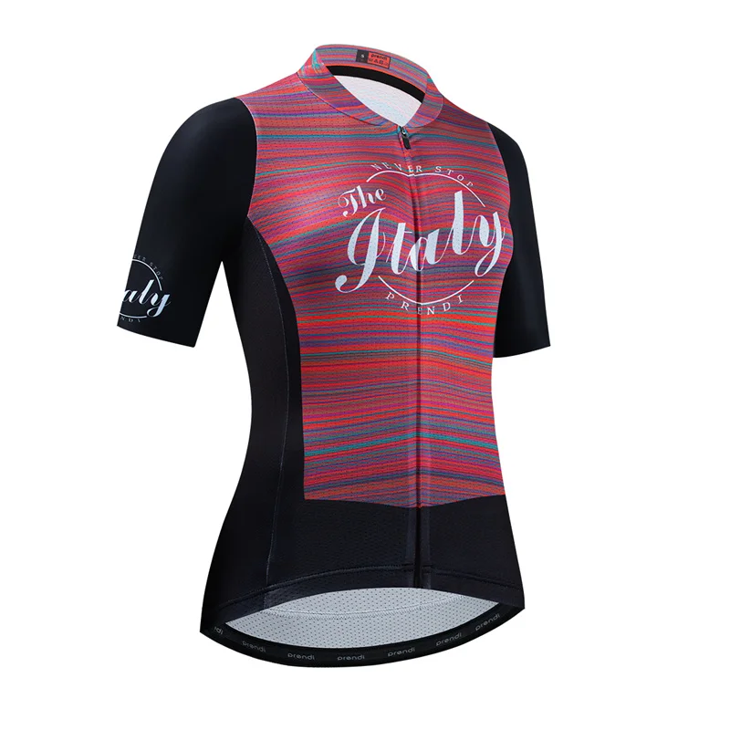 PRENDI Cycling Jersey Women Pro Bike Clothing Cool MTB Summer Comfortable Female Bicycle Riding Sports Wear Rope Ciclismo