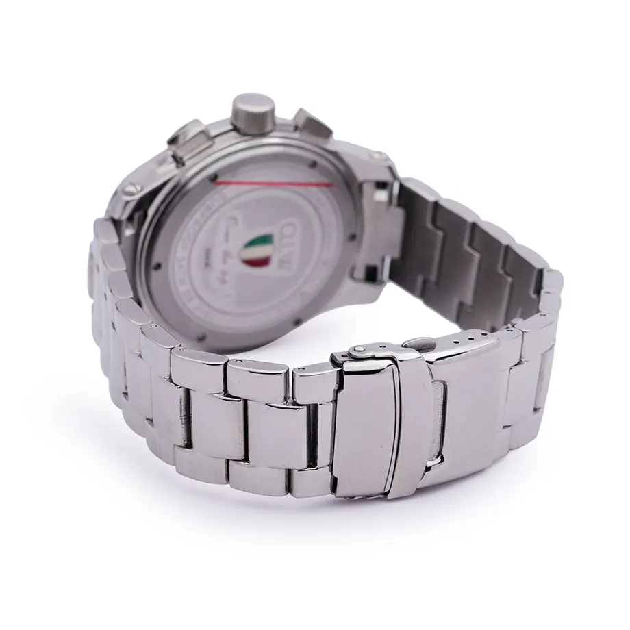 Multifunction Pointer Display Stainless Steel Strap Case Quartz Wrist Watch Glass Dial 30M Waterproof For Business Quartz Watch
