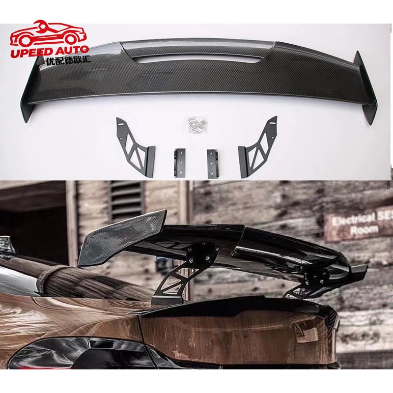 Suitable for BMW series MAD model carbon fiber perforated installation GT F22 F30 F80 F82 rear spoiler