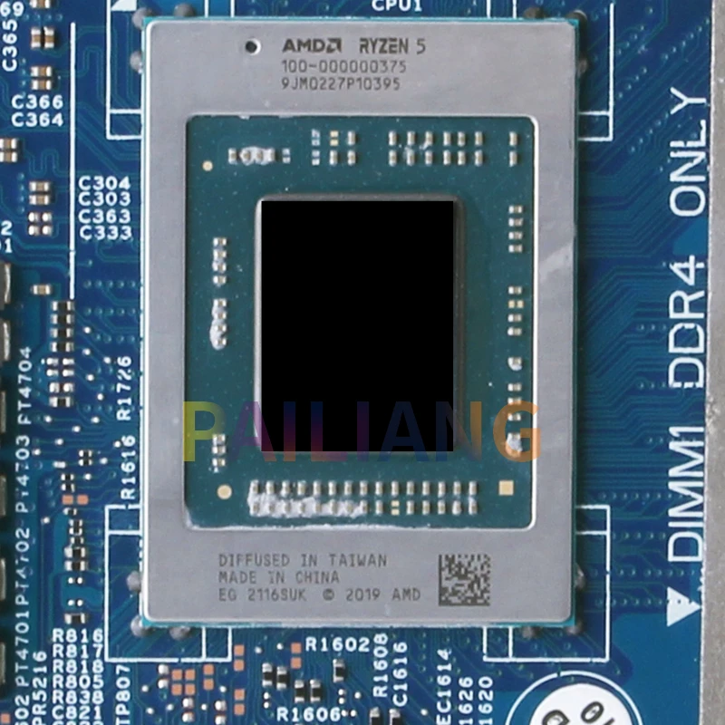 Imagem -03 - Placa-mãe Portátil Testada Completa para Dell Inspiron 14n 5415 Mainboard Notebook 0fh5fm 0wkfhk r5 5500u r7 5700u 2030971