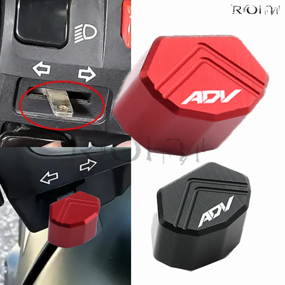 For HONDA ADV350 ADV160 ADV150 ADV125 ADV 350 High Quality 2024 Motorcycle Switch Button Turn Signal Key Cap Accessories