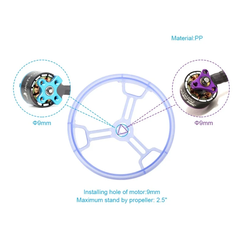 4 قطعة HGLRC 2.5 بوصة المروحة واقية الحرس كامل المحيطي مجداف عدة ل RC الطائرة بدون طيار FPV سباق كوادكوبتر أجزاء متعددة الدوار