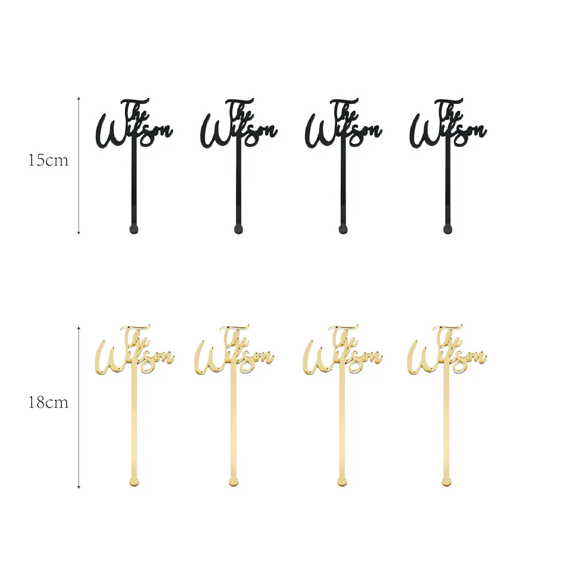 10/30/50pcs Personalized Drink Stirrers Cocktail Sticks Wedding Drink Tags Name Hand Lettered Calligraphy Stir Swizzle Sticks