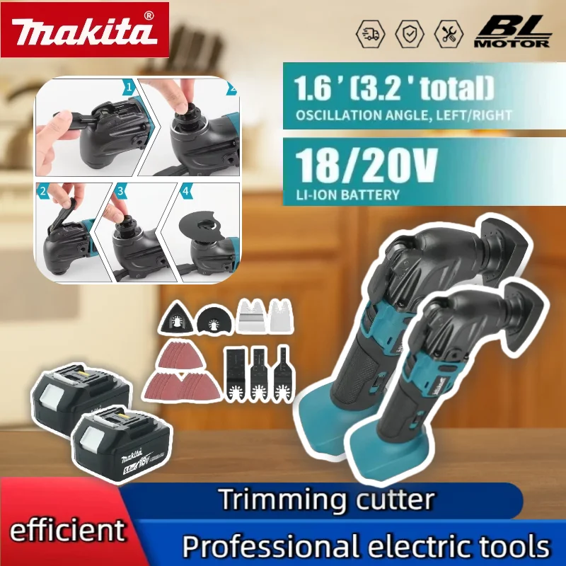 

Makita 18V Trimming Cutter: 6-Gear Settings, 18/20V Li-Ion Battery, 340-326mm Length, Multi-Use for Sawing, Cutting, Shoveling