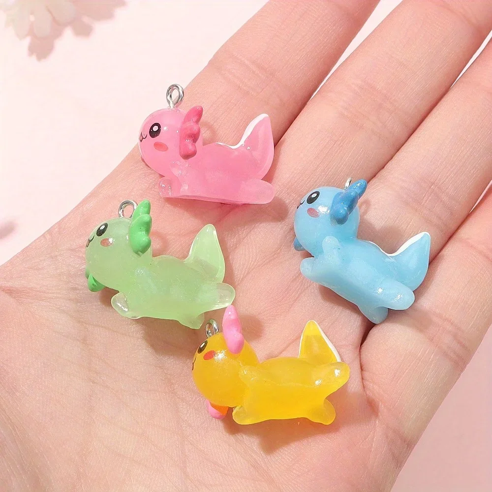 1/2/4pcs Multicolored Salamander shaped Pendant,Diy Bracelet Necklace Earrings,Valentine 's Day Halloween Decorative Accessories