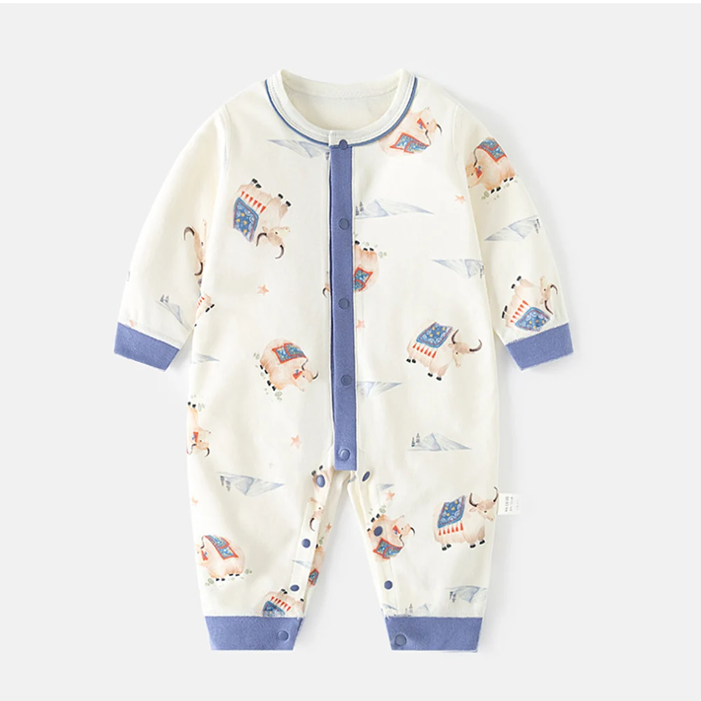 Baby Boy Romper Long Sleeve Spring Autumn 100% Cotton Baby Girl Boutique Clothes Outdoor Newborn Onesies