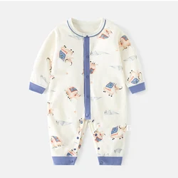 Baby Boy Romper Long Sleeve Spring Autumn 100% Cotton Baby Girl Boutique Clothes Outdoor Newborn Onesies