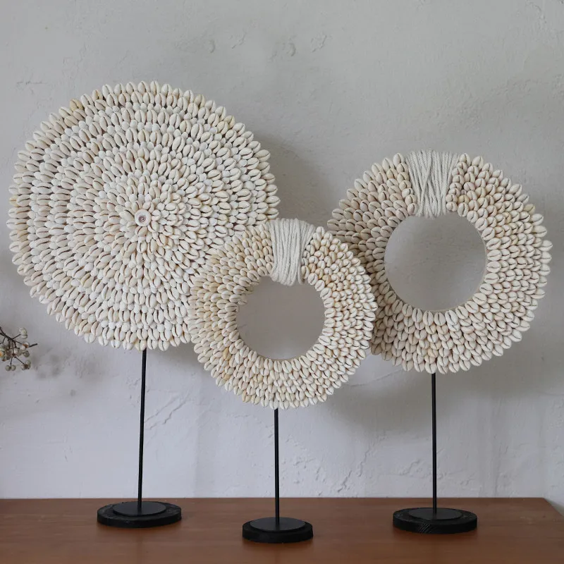Monet. Nordic style, living room cabinet ornament, high-end handmade shell ornament, home jewelry, simple style
