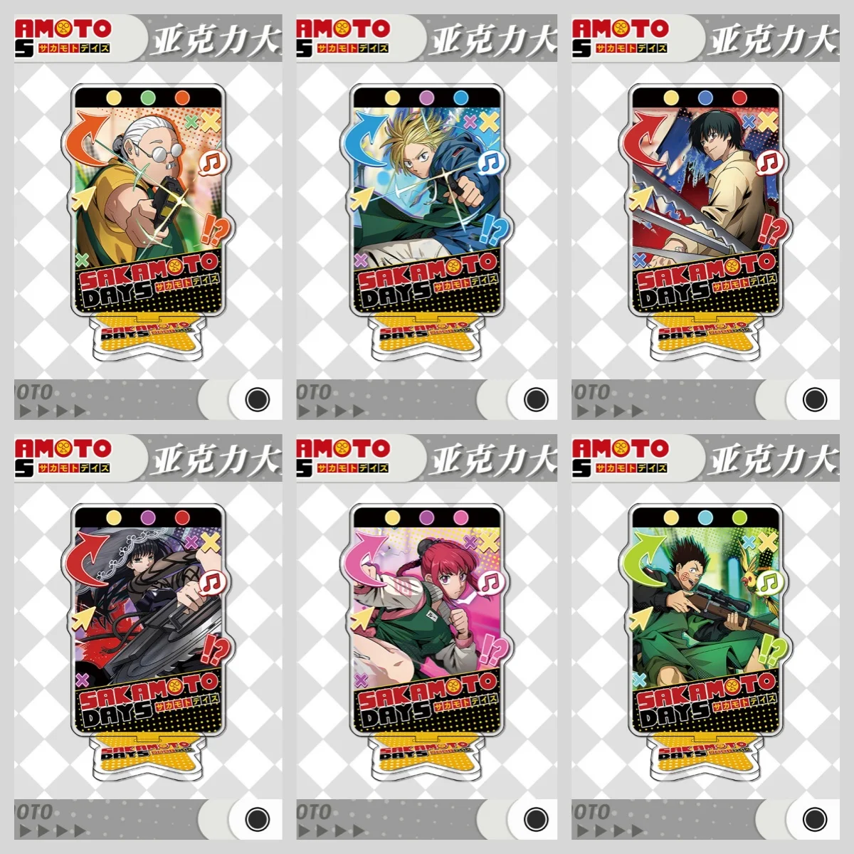 

HOT Anime SAKAMOTO DAYS Figure Shake Fighter Acrylic Stand Model Plate Desk Decor Standing Sign Firend Festivals Fans Gifts